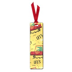 Childish-seamless-pattern-with-dino-driver Small Book Marks by Salman4z