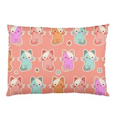 Cute-kawaii-kittens-seamless-pattern Pillow Case