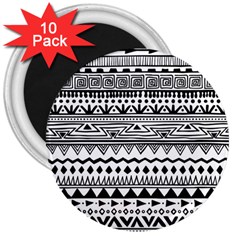 Boho-style-pattern 3  Magnets (10 Pack) 