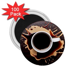 Coffee Cafe Espresso Drink Beverage 2 25  Magnets (100 Pack)  by Ravend