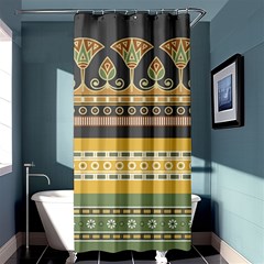 Seamless-pattern-egyptian-ornament-with-lotus-flower Shower Curtain 36  X 72  (stall)  by Salman4z