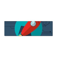 Rocket-with-science-related-icons-image Sticker (bumper) by Salman4z