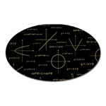 Abstract-math Pattern Oval Magnet Front