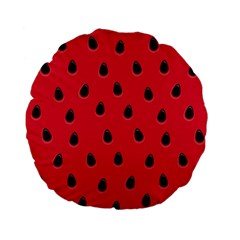 Seamless-watermelon-surface-texture Standard 15  Premium Flano Round Cushions