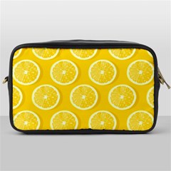 Lemon-fruits-slice-seamless-pattern Toiletries Bag (one Side) by Salman4z