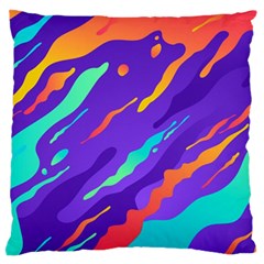 Multicolored-abstract-background Standard Premium Plush Fleece Cushion Case (one Side) by Salman4z