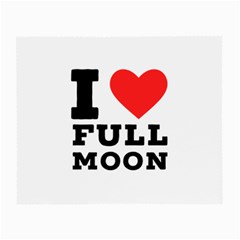 I Love Full Moon Small Glasses Cloth (2 Sides) by ilovewhateva