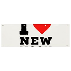 I Love New Moon Banner And Sign 9  X 3  by ilovewhateva