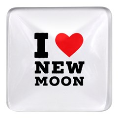 I Love New Moon Square Glass Fridge Magnet (4 Pack) by ilovewhateva