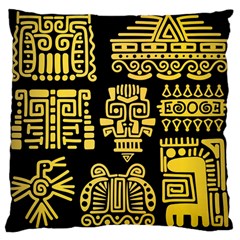 American-golden-ancient-totems Large Cushion Case (two Sides)