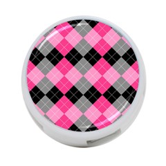 Seamless-argyle-pattern 4-port Usb Hub (one Side)