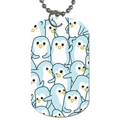 Penguins Pattern Dog Tag (one Side)