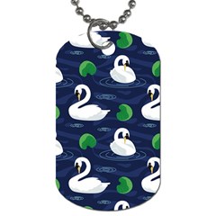 Swan Pattern Elegant Design Dog Tag (one Side)