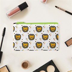 Lion Heads Pattern Design Doodle Cosmetic Bag (xs) by pakminggu