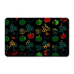 Apples Honey Honeycombs Pattern Magnet (rectangular) by pakminggu