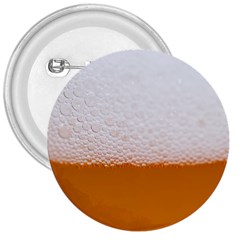 Beer Foam Bubbles Alcohol Glass 3  Buttons by pakminggu