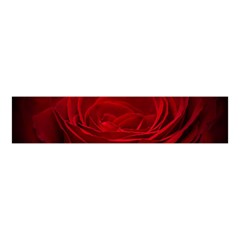 Rose Red Rose Red Flower Petals Waves Glow Velvet Scrunchie by pakminggu