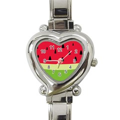 Watermelon Fruit Food Healthy Vitamins Nutrition Heart Italian Charm Watch by pakminggu