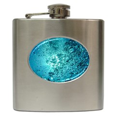 Nature Wallpaper Bubbles Water Bubbly Hip Flask (6 Oz) by pakminggu