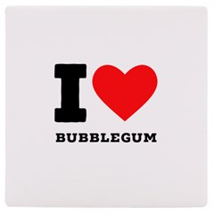 I Love Bubblegum Uv Print Square Tile Coaster  by ilovewhateva