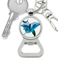 Two Dolphins Art Atlantic Dolphin Painting Animal Marine Mammal Bottle Opener Key Chain by pakminggu