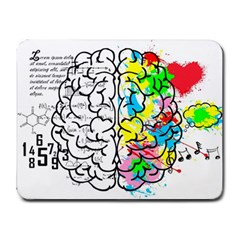 Brain Left Logic Language Science Small Mousepad by pakminggu