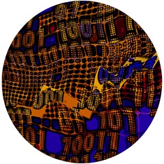 Binary Code Transformation Uv Print Round Tile Coaster