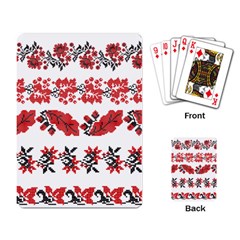 Ukraine Scheme Pattern Kit Ornament Plants Playing Cards Single Design (rectangle)