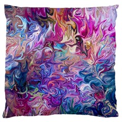 Painted Flames Large Cushion Case (two Sides)