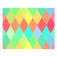 Low Poly Triangles Premium Plush Fleece Blanket (large) by danenraven