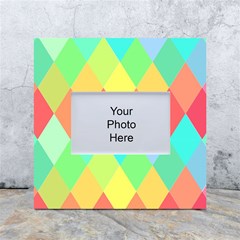 Low Poly Triangles White Box Photo Frame 4  X 6  by danenraven