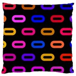 Pattern Background Structure Black Large Cushion Case (Two Sides) Back