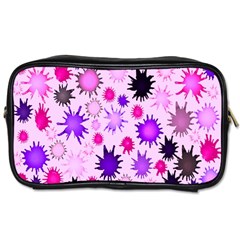 Inks Drops Black Paint Design Toiletries Bag (two Sides) by danenraven