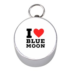 I Love Blue Moon Mini Silver Compasses