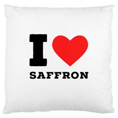 I Love Saffron Large Cushion Case (two Sides)