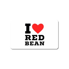 I Love Red Bean Magnet (name Card) by ilovewhateva