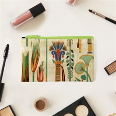 Egyptian Paper Papyrus Hieroglyphs Cosmetic Bag (xs) by Mog4mog4