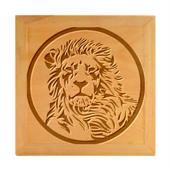 Lion Head Africa Rasta Wood Photo Frame Cube