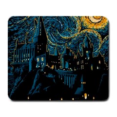 Hogwarts Castle Van Gogh Large Mousepad