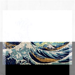 The Great Wave Of Kanagawa Painting Hokusai, Starry Night Vincent Van Gogh Rectangular Jigsaw Puzzl by Bakwanart