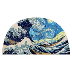 The Great Wave Of Kanagawa Painting Hokusai, Starry Night Vincent Van Gogh Anti Scalding Pot Cap by Bakwanart