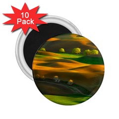 Landscape Usa Nature Washington State Trees Field Palouse 2 25  Magnets (10 Pack)  by Bakwanart