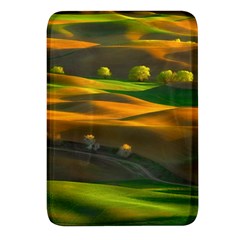 Landscape Usa Nature Washington State Trees Field Palouse Rectangular Glass Fridge Magnet (4 Pack) by Bakwanart