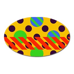 Background Graphic Beautiful Wallpaper Oval Magnet