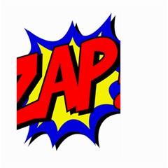 Zap Comic Book Fight Large Garden Flag (two Sides) by 99art