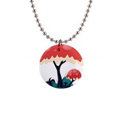 Tree-art-trunk-artwork-cartoon 1  Button Necklace