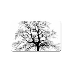 Tree-silhouette-winter-plant Magnet (name Card) by 99art