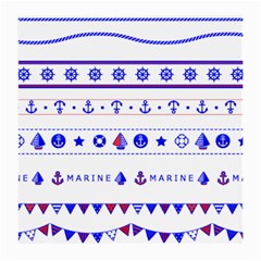 Marine Nautical Clip Art Medium Glasses Cloth (2 Sides) by 99art