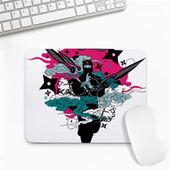 Japan Ninja-japanese-samurai-color- Small Mousepad by 99art