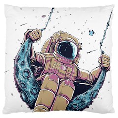 Drawing-astronaut Large Cushion Case (two Sides)